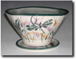 Click on thumbnails for larger images of Clay of Fundy hand thrown planters 
